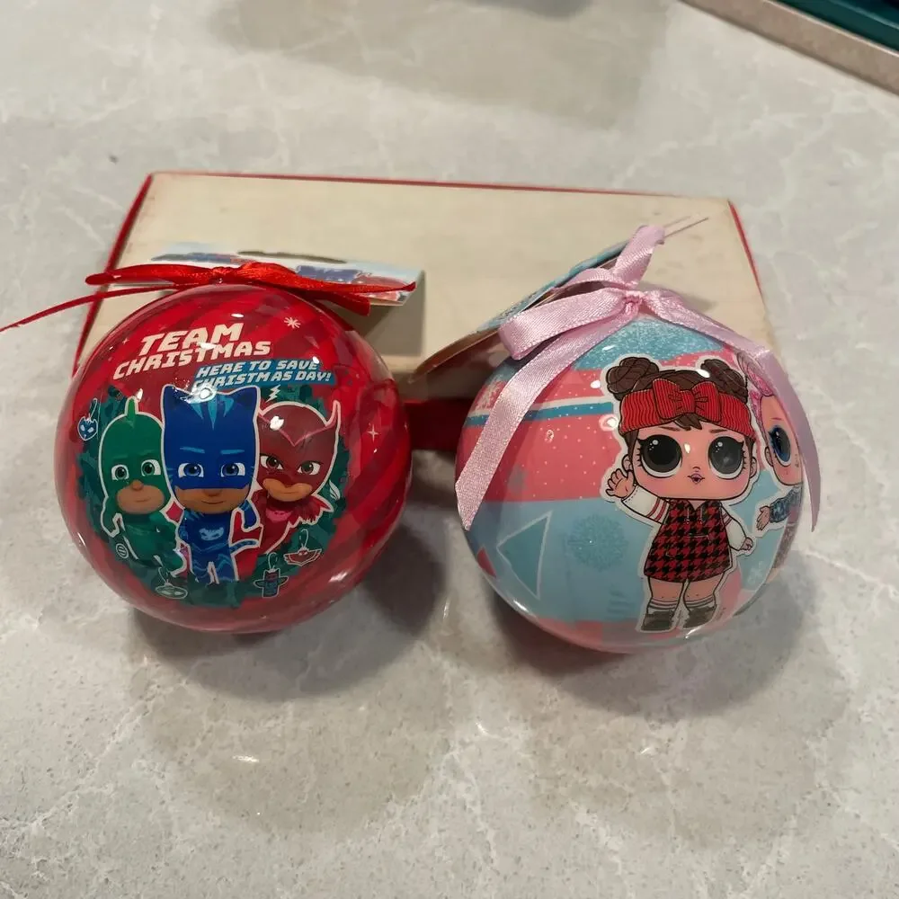 PJ Mask LOL surprise Christmas Ornament bundle kids holiday new Lot of 2 gifts